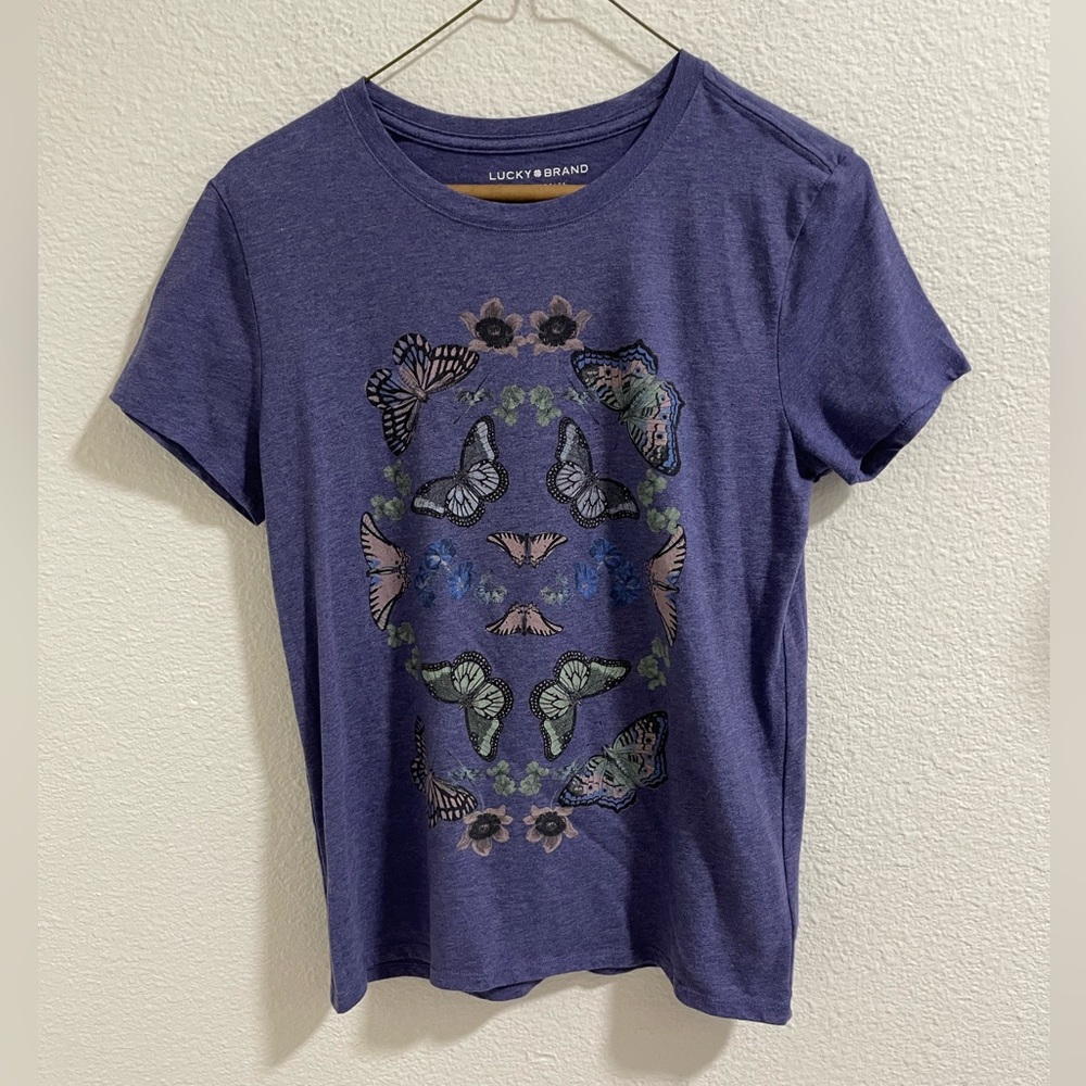 Lucky Brand Butterfly Graphic Tee